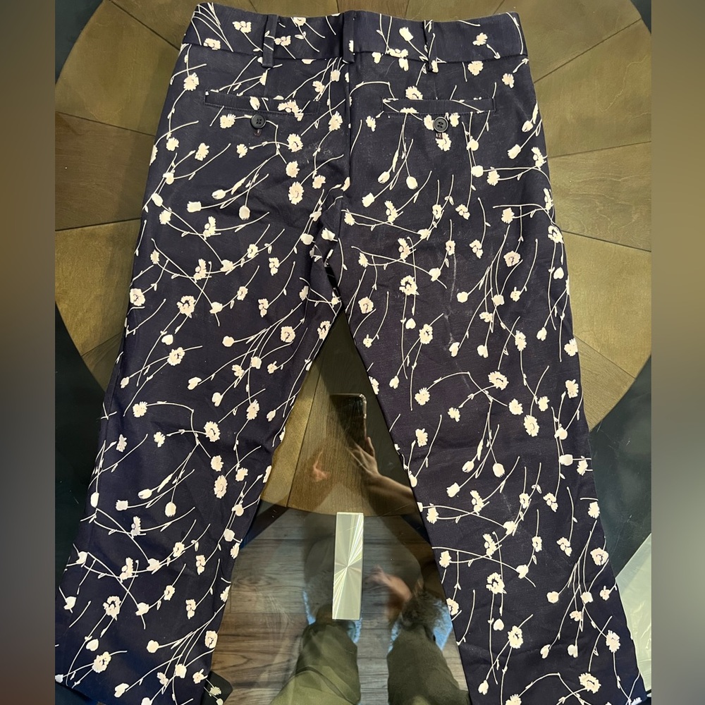 (00)EUC Club Monaco Navy ankle length pants size 00